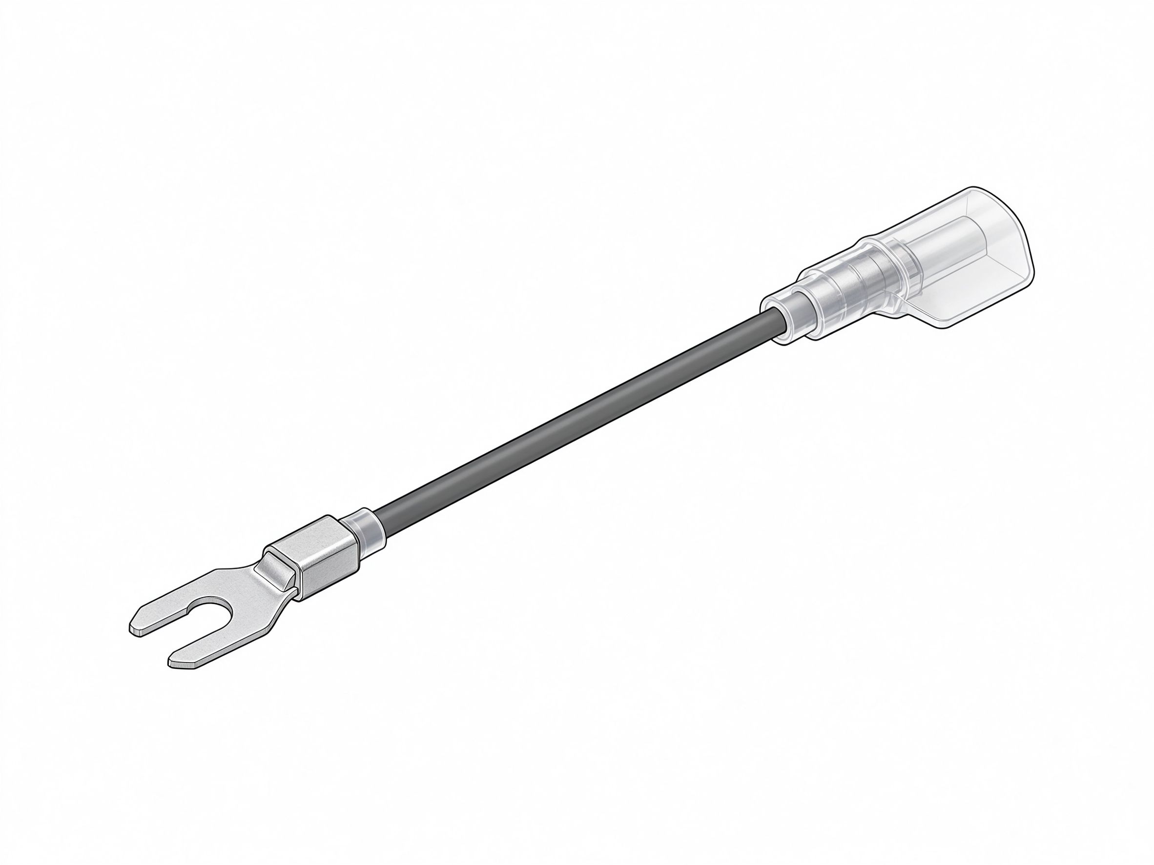 Y型4.2T端子250旗型连接线(蓝)
